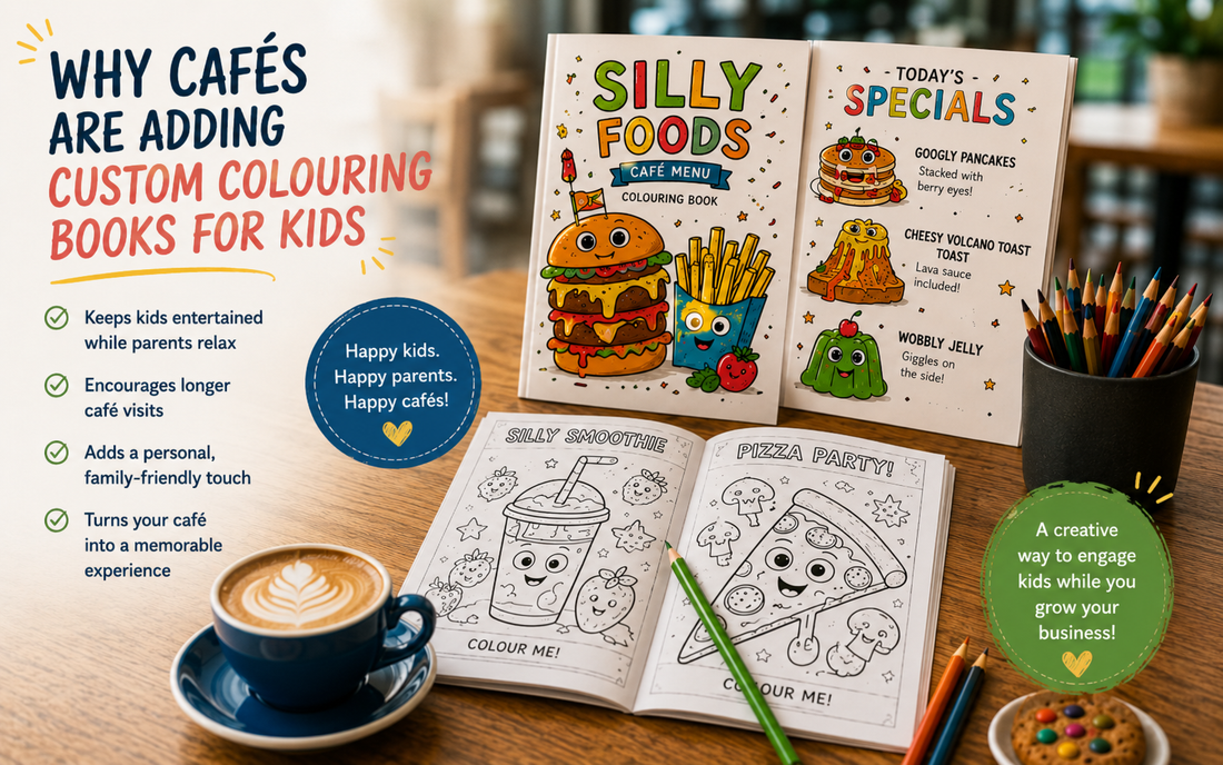 Why Cafés Are Adding Custom Colouring Books for Kids